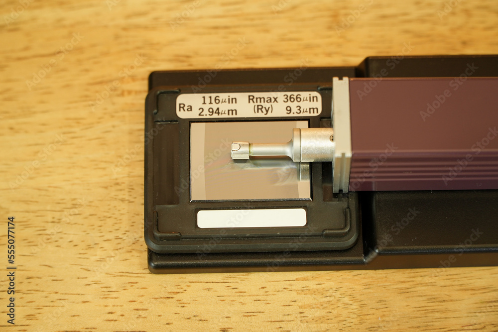 Calibration surface roughness tester machine with gage block,surface