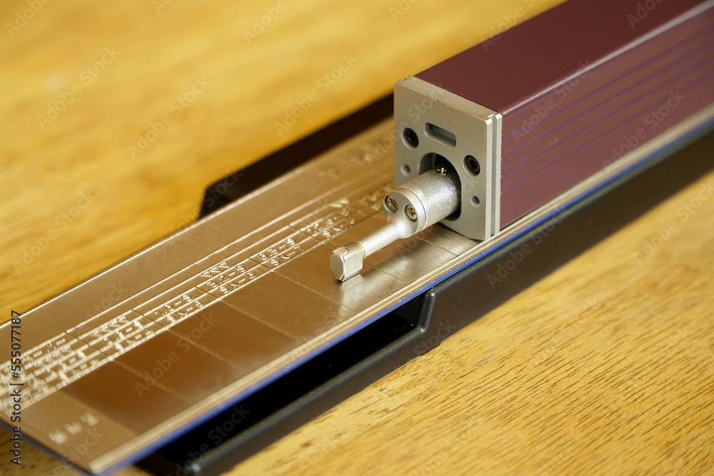 Calibration surface roughness tester machine with gage block,surface