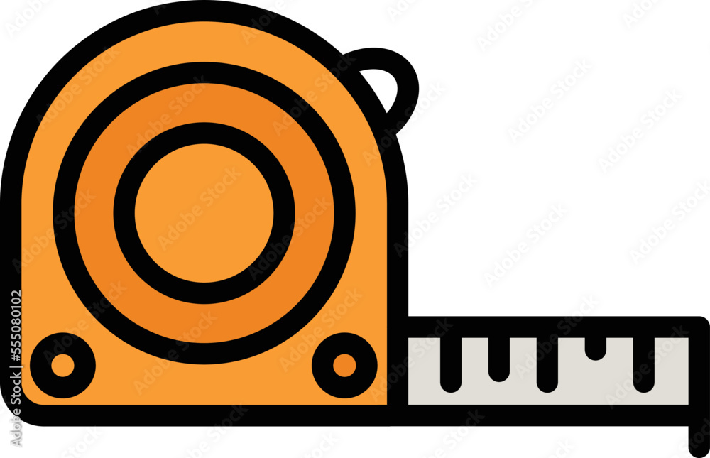 Measurement tape Vector Icon
