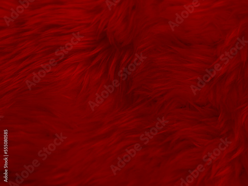red clean wool texture background. light natural sheep wool.red seamless cotton. texture of fluffy fur for designers. close-up fragment white wool carpet..