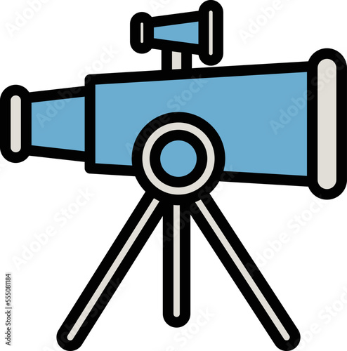 Telescope Vector Icon
