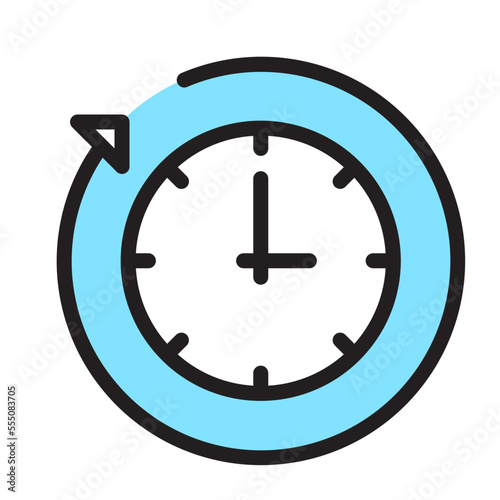 Illustration of Clock design Icon