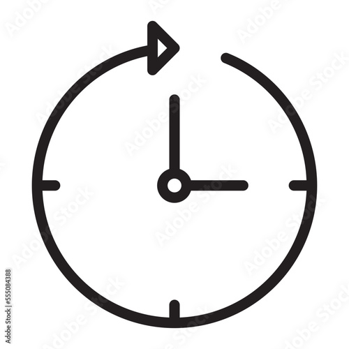 Illustration of Clock design Icon