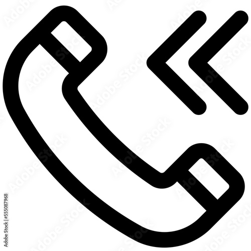 incoming call line icon