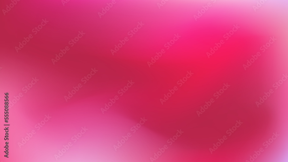 Abstract viva magenta color vector banner. Blurred saturated red pink gradient background. Bright fuchsia smooth spots. Neutral Liquid stains copy space banner. Vector stock backdrop illustration - obrazy, fototapety, plakaty 