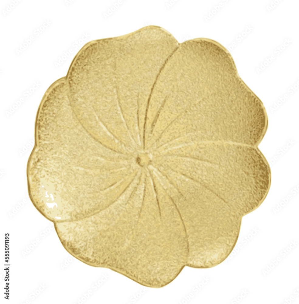golden flower isolated vector golden flower isolated vector