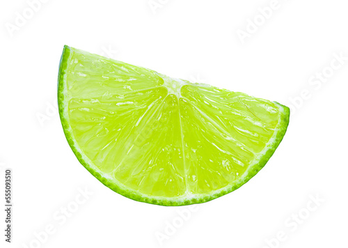 Lime slices isolated on transparent png