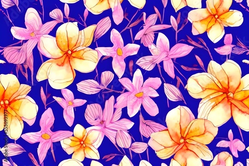 seamless pattern with flowers