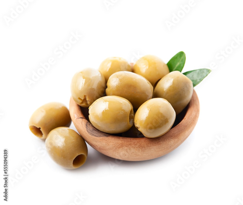 Sweet olives fruits on white backgrounds. Healthy food ingredient.