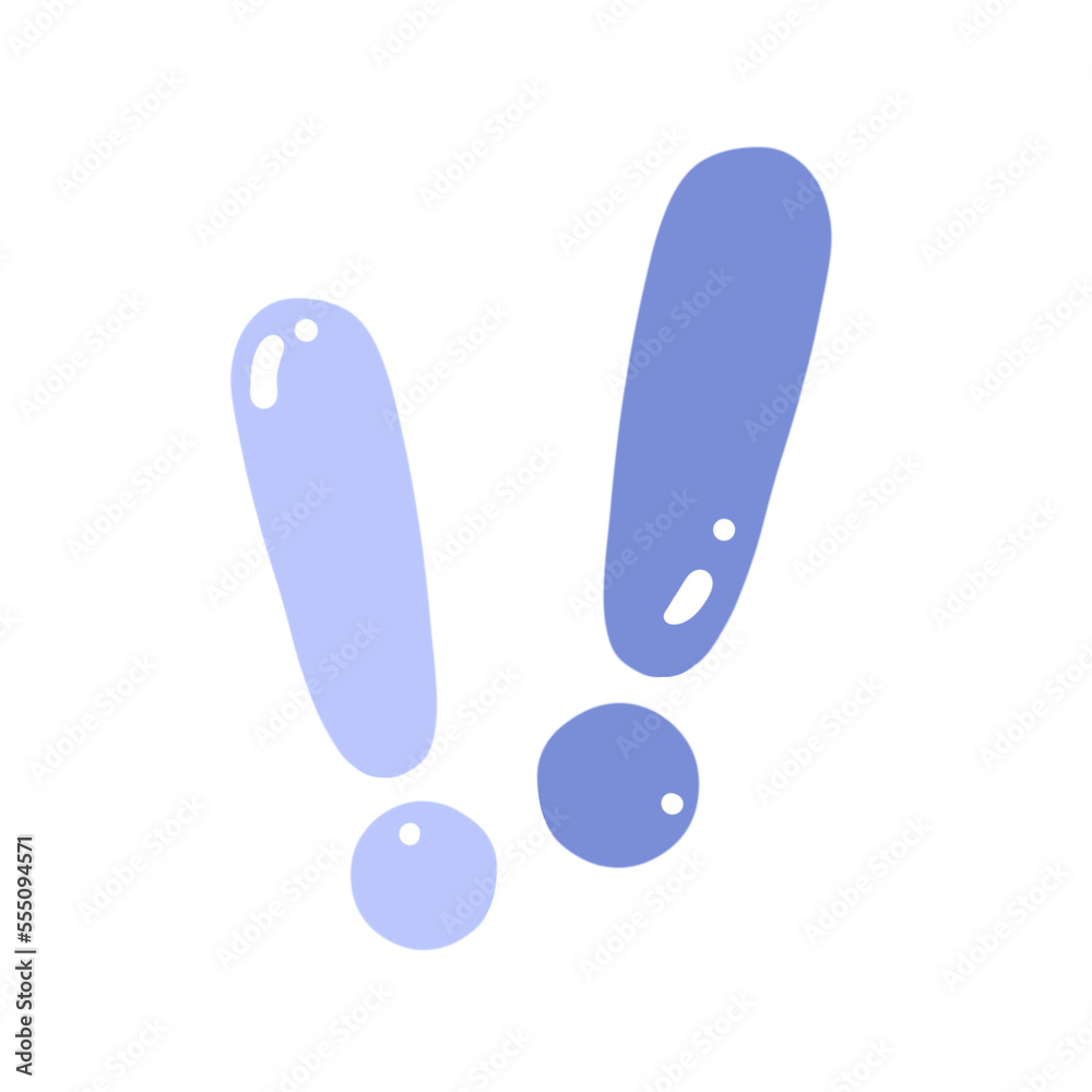 Fototapeta premium Exclamation Mark Illustration Element Color