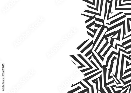 Abstract background with seamless dazzle camouflage pattern and with some copy space area