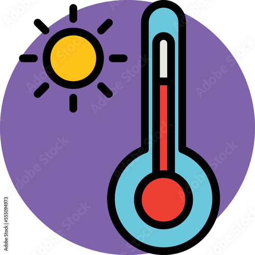 Temperature meter Vector Icon
