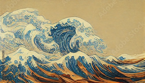 Billede på lærred The Great Wave off Kanagawa
