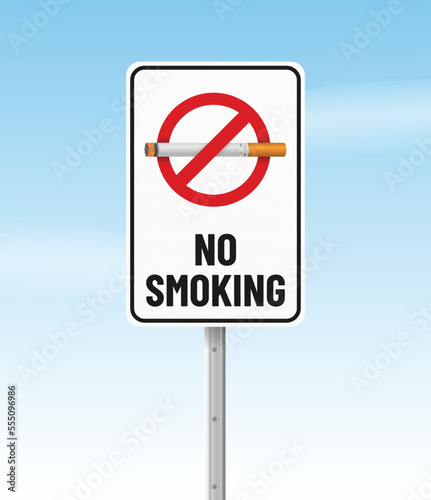 No smoking this area editable realistic mockup vector