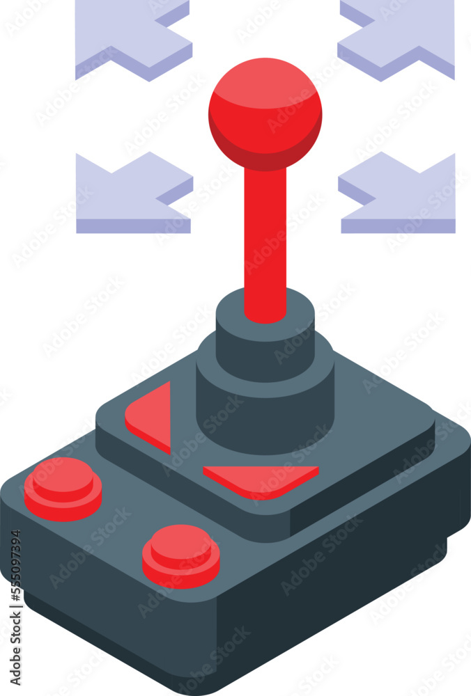 Esport joystick icon isometric vector. Sport game. Video play Esport joystick icon isometric vector. Sport game. Video play