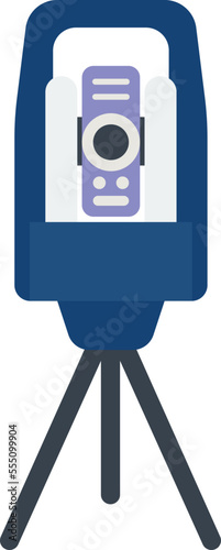 Theodolite Vector Icon
