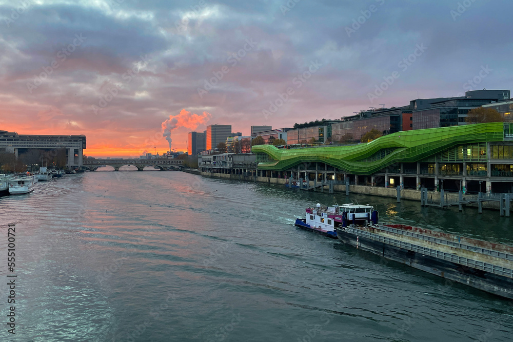 river Seine at sunrise