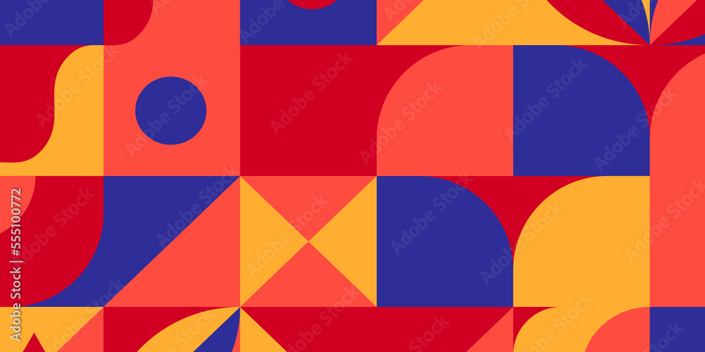 Abstract wave  colorful geometric landing page flat background.	