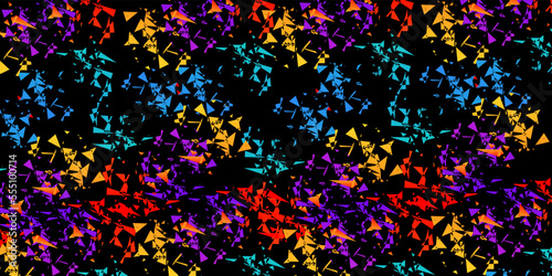 Vector seamless beautiful pattern flower and leaves flat background