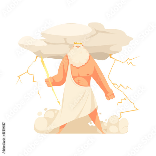 Zeus Ancient God Composition