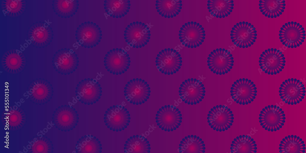Vector seamless beautiful pattern flower and leaves flat background Vector seamless beautiful pattern flower and leaves flat background
