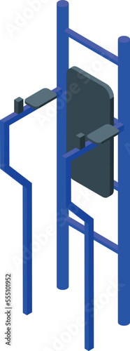Urban workout icon isometric vector. Street workout. Sport park