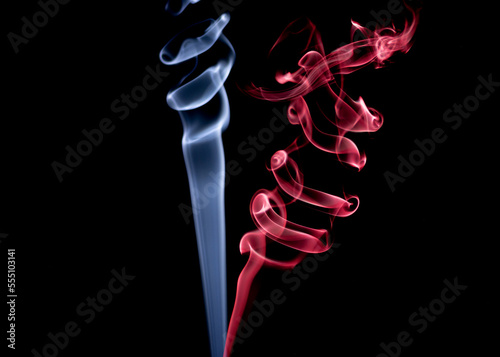Beautiful smoke on a black background for desktop, screen saver and various types of graphic design
