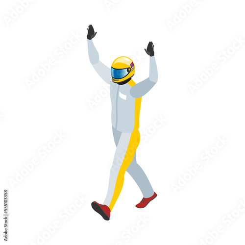 Isometric Winner Race Composition