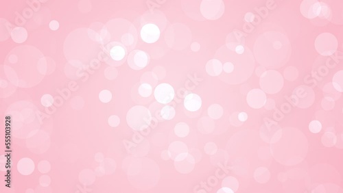 Festive pink bokeh. Shimmering animated bright background. 