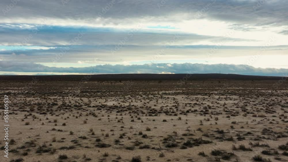The Mojave Desert seems like a barren wasteland but is a thriving environment - slow aerial flyover The Mojave Desert seems like a barren wasteland but is a thriving environment - slow aerial flyover