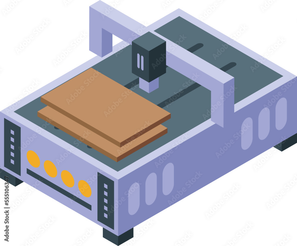 Furniture manufacture icon isometric vector. Factory production. Worker install Furniture manufacture icon isometric vector. Factory production. Worker install