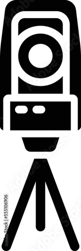 Theodolite Vector Icon

