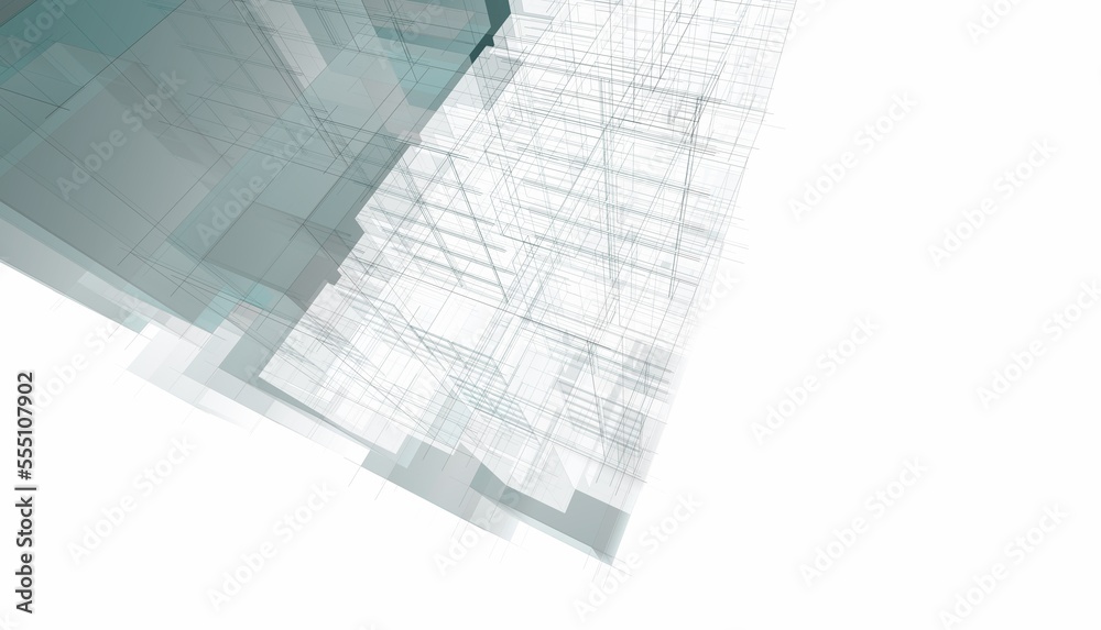 Abstract architecture rendering 3d illustration Abstract architecture rendering 3d illustration