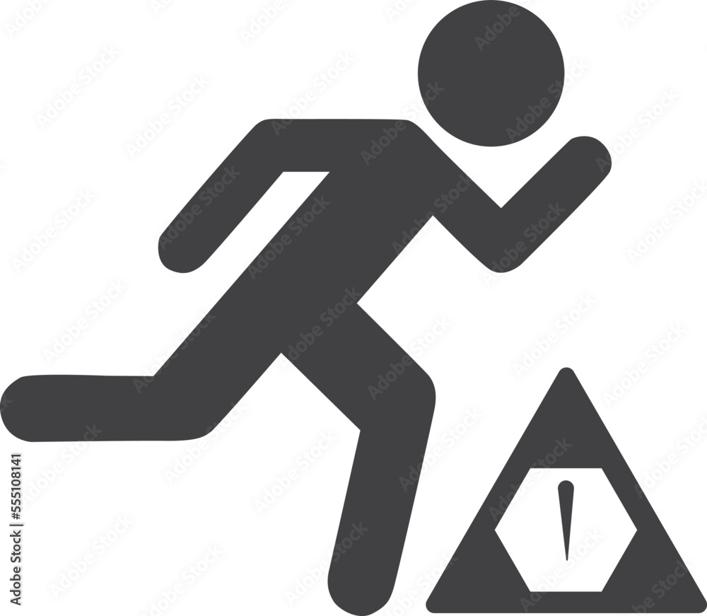 Human error icon, user alert icon black vector Human error icon, user alert icon black vector