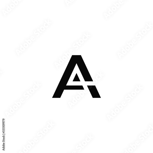 Free Download A4 number with letter, negative space. Logo design. - GFXLoad