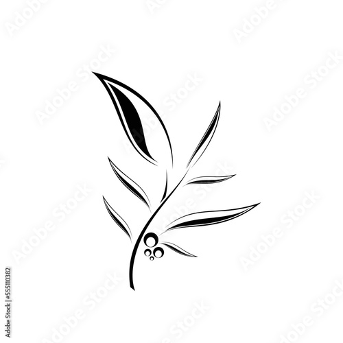 Minimalist icon leaf