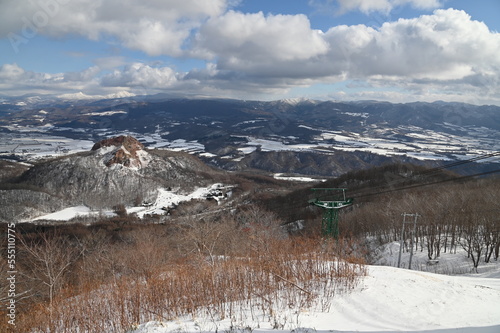 Hokkaido, Japan - December 15, 2022: Lake Toya During Winter Season photo