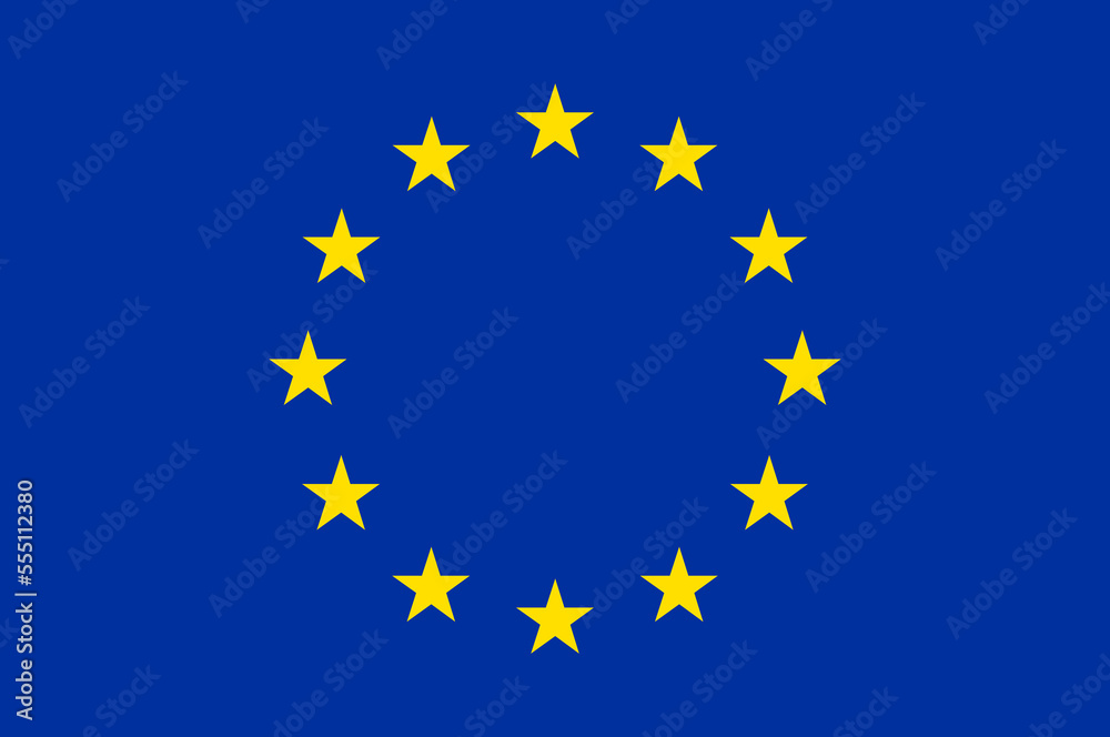 Flag of European Union. Symbol of Independence Day, souvenir soccer game, button language, icon. Flag of European Union. Symbol of Independence Day, souvenir soccer game, button language, icon.