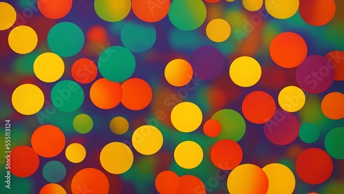 colorful circles texture, generative ai