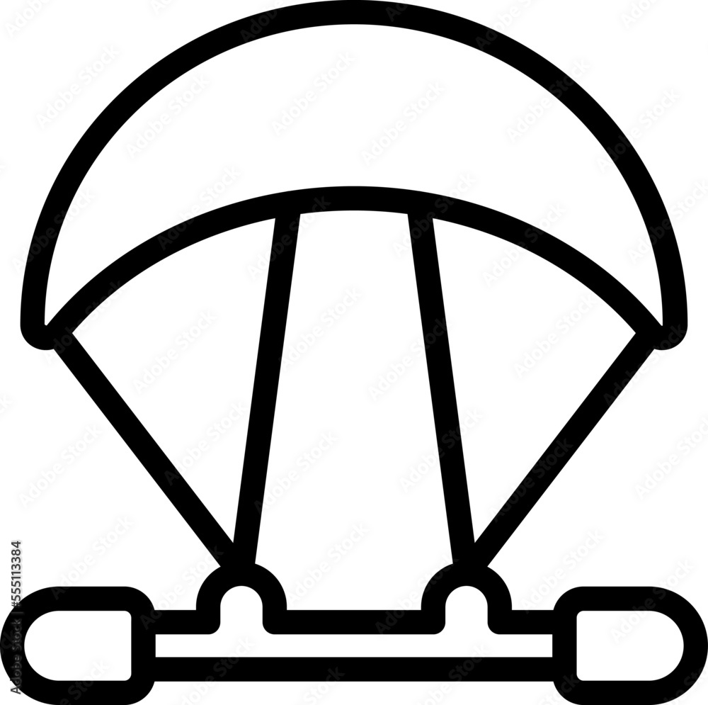 Kitesurfing icon outline vector. Kite board. Sport surfing Kitesurfing icon outline vector. Kite board. Sport surfing