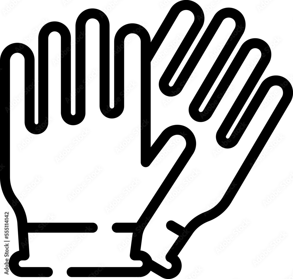 Water sport gloves icon outline vector. Wind surfer. Beach surf Water sport gloves icon outline vector. Wind surfer. Beach surf