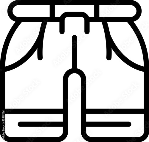 Swimming shorts icon outline vector. Water sport. Beach surf