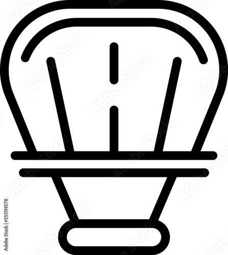 Kitesurfing icon outline vector. Kite board. Water sport
