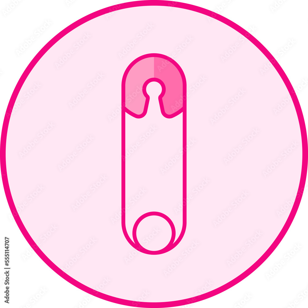 Hats. Pink baby icon on a white background, line art vector design. Hats. Pink baby icon on a white background, line art vector design.