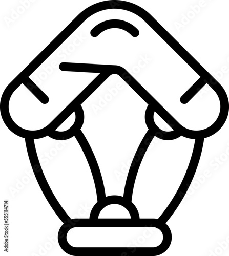 Wind sport icon outline vector. Extreme summer. Surf beach