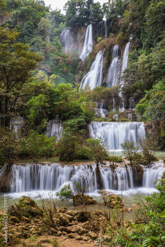 Thi Lo Su Waterfall  No.1 in Thailand and No.6 in Asia   Tak  province  ThaiLand.
