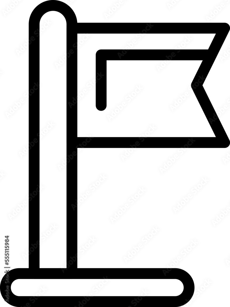 Course flag icon outline vector. Education seminar. Online school Course flag icon outline vector. Education seminar. Online school