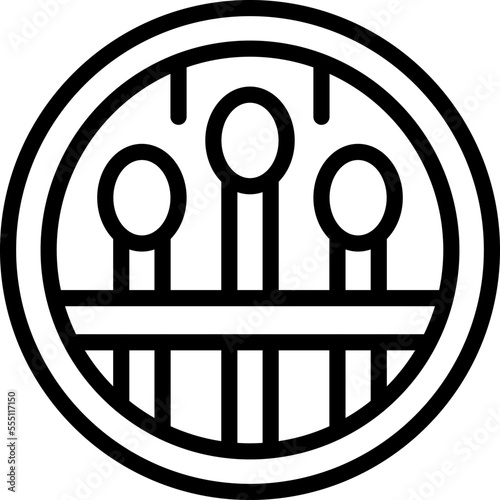 Eco cotton swab icon outline vector. Plastic stick. Dna bud