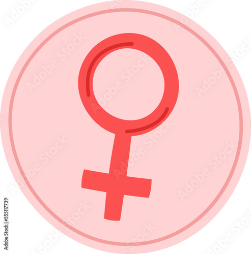 Female symbol flat icon Sexual orientation