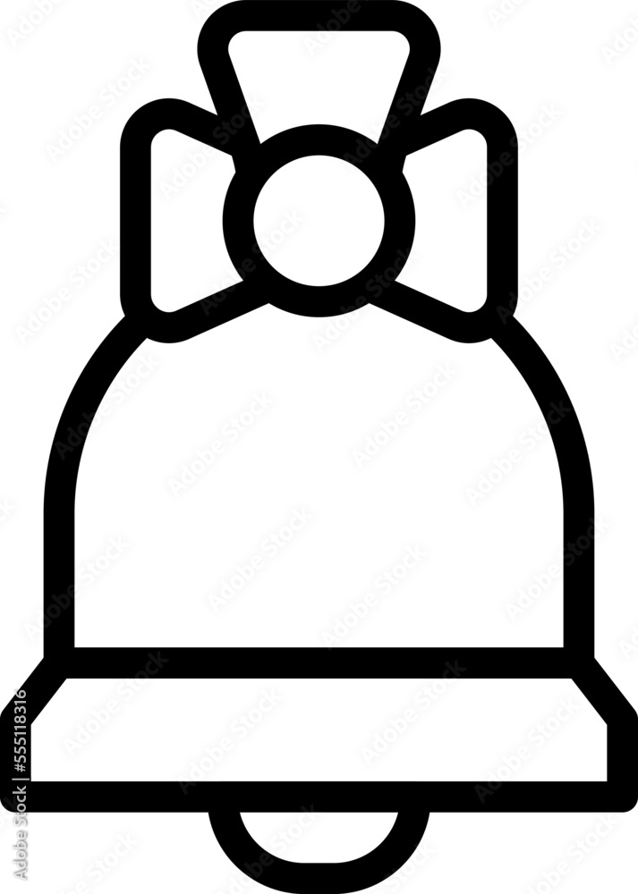 School bell icon outline vector. Class protection. Children safe